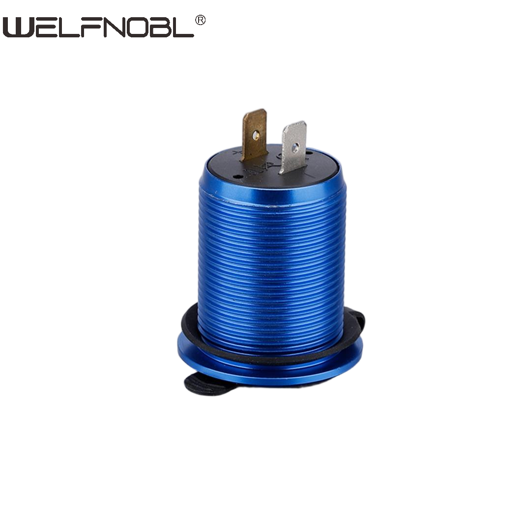 4.2A/QC3.0 dual USB socket aluminum alloy