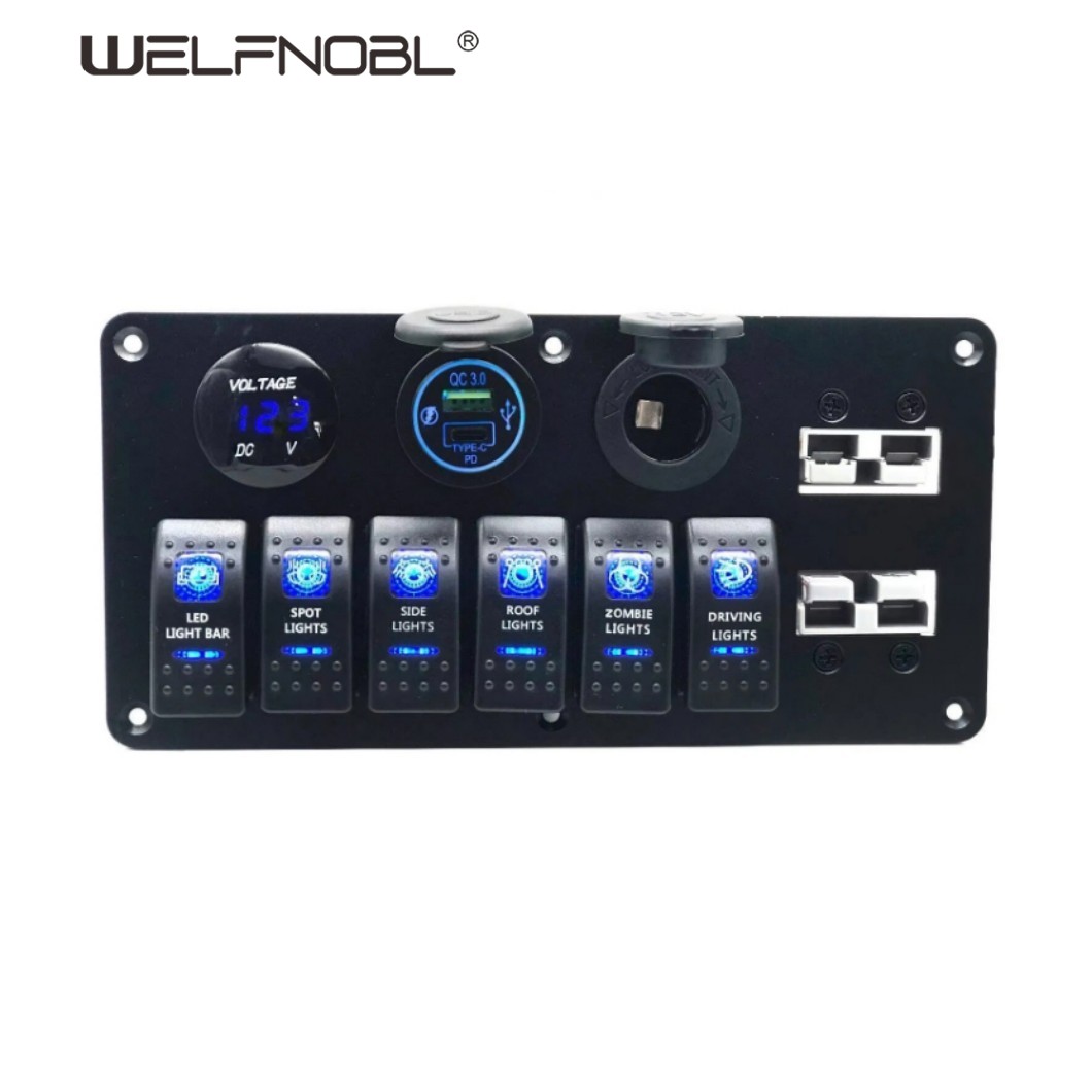 panel switch boat
