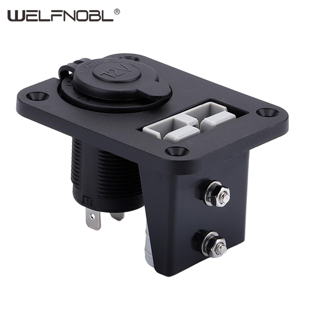 Anderson Plug - Cigarette lighter socket charger flush-mounted flush board