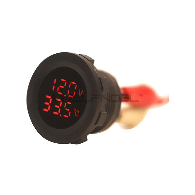 Car Temperature Thermometer Digital Car Voltmeter