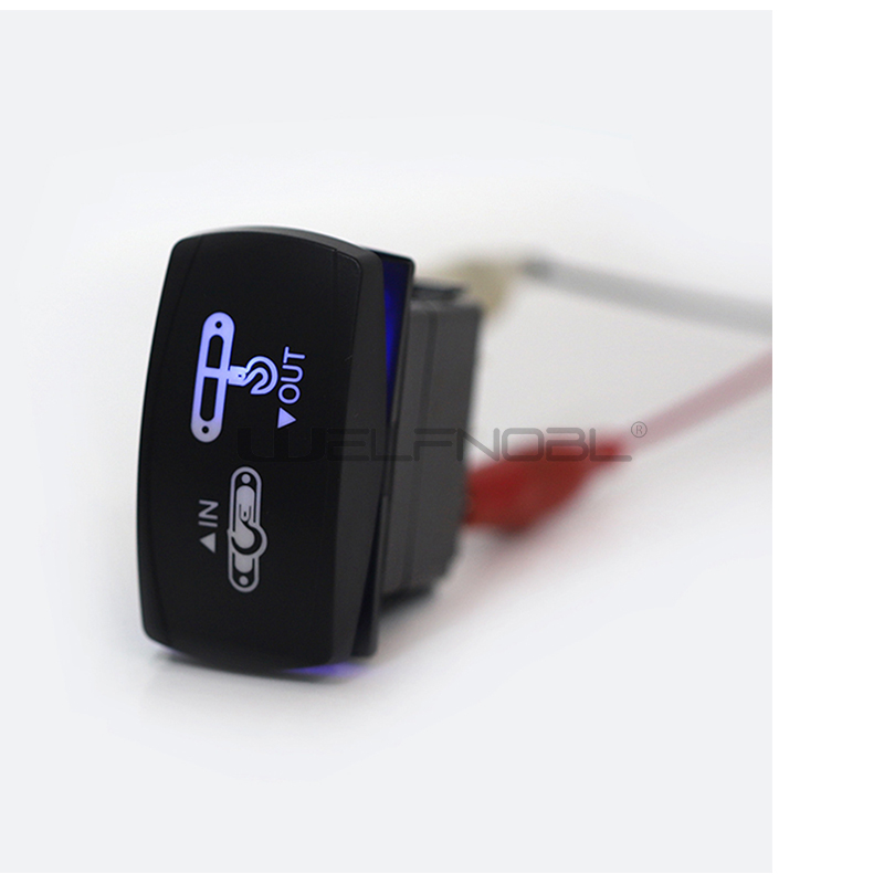 7 Pin (ON)-OFF-(ON) Marine Rocker Switch