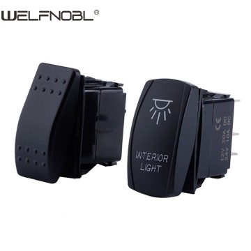 5Pin Laser On-Off Interior Light Rocker Switch