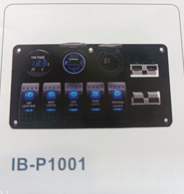 High Power 5 Gang Waterproof Switch Panel