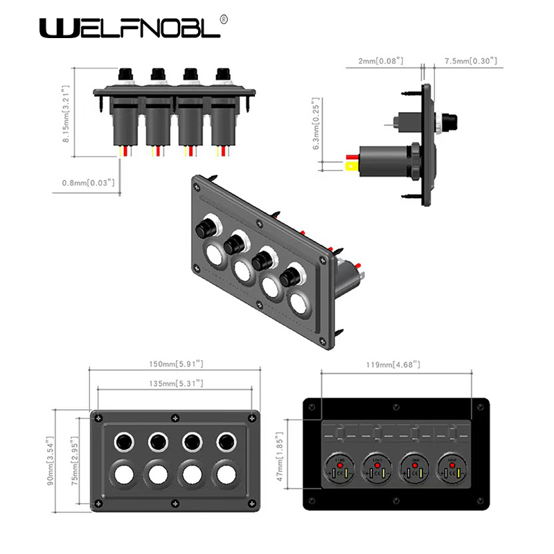 4 way overload protection reset panel