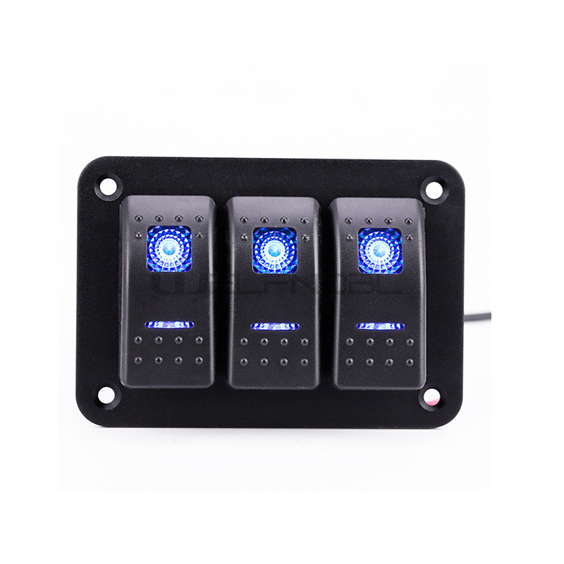 5 Pin ON/Off Toggle Switch Aluminum Panel