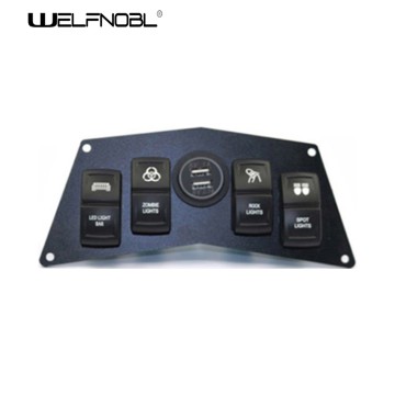 4 gang auto switch panel with USB charger