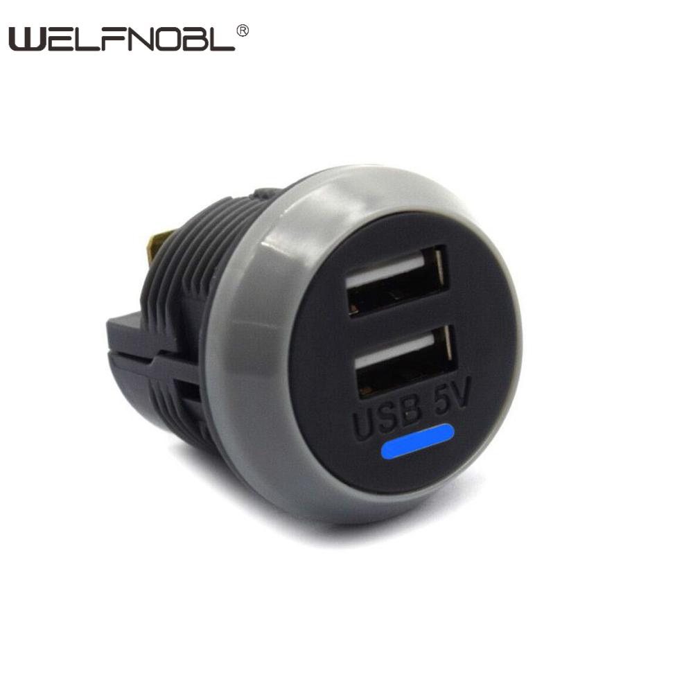 short boddy 3.1A Dual USB with Strip Light for Marine RV