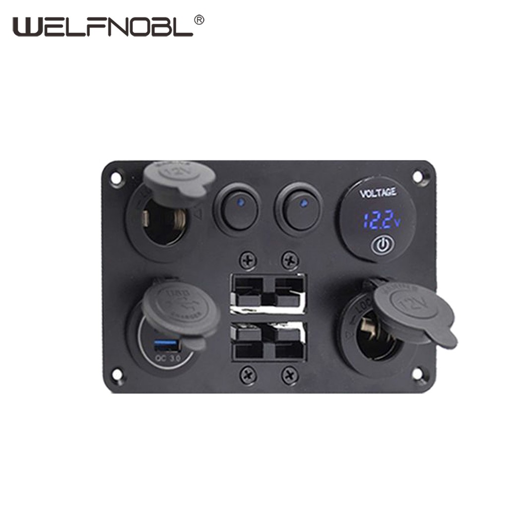 Electronic 12V switch board 4 group panel