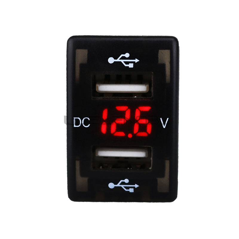 Car modification special Dual USB port socket charger