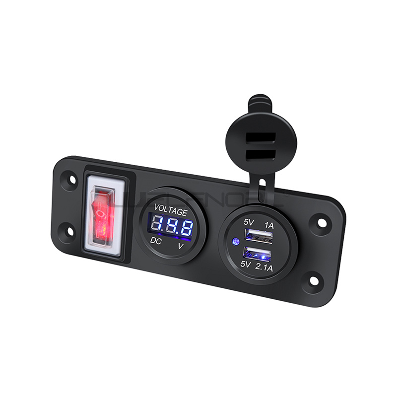 Dual 4.2A USB Power Outlet Panel