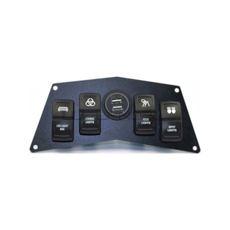 4 gang auto switch panel with USB charger