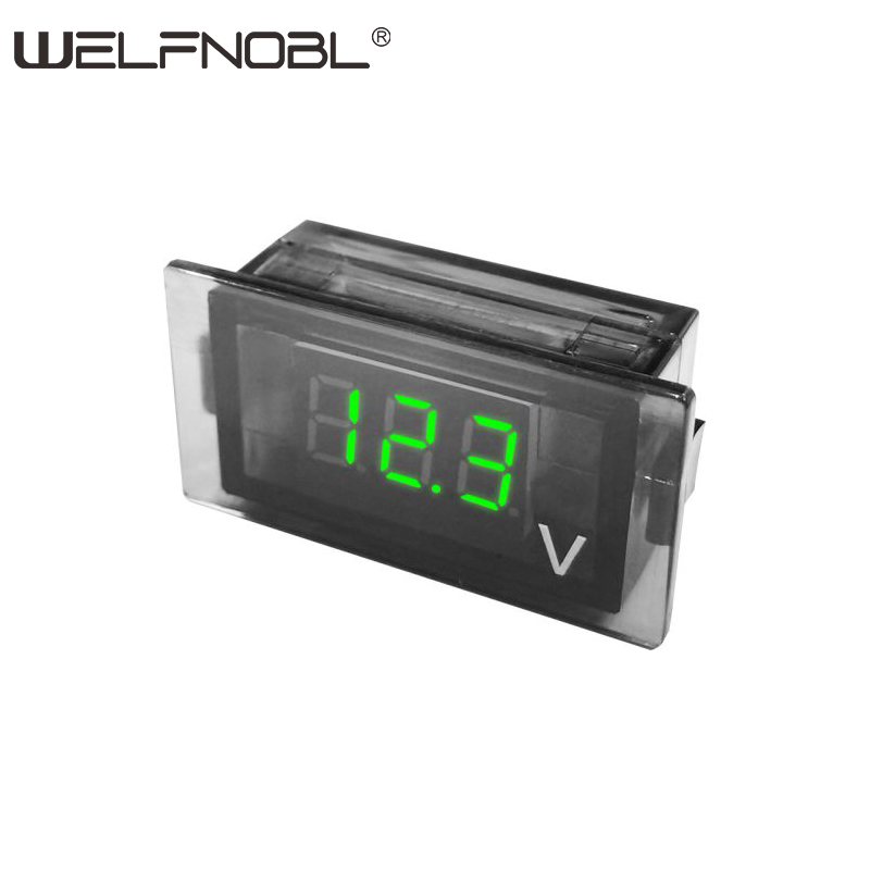 ### Introducing the DS209V Mini Square LED Digital Display DC 12-24V Precision Voltmeter