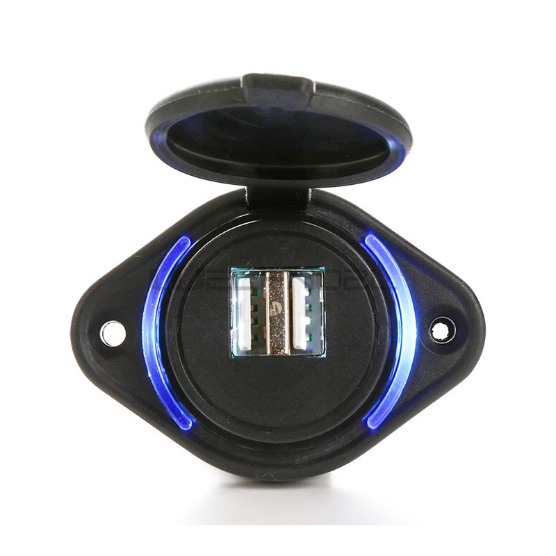 Dual PD QC3.0 USB with Switch for motorcycles