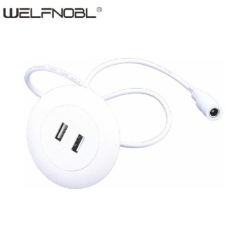 1A 2.1A embedded desktop socket mobile USB charger