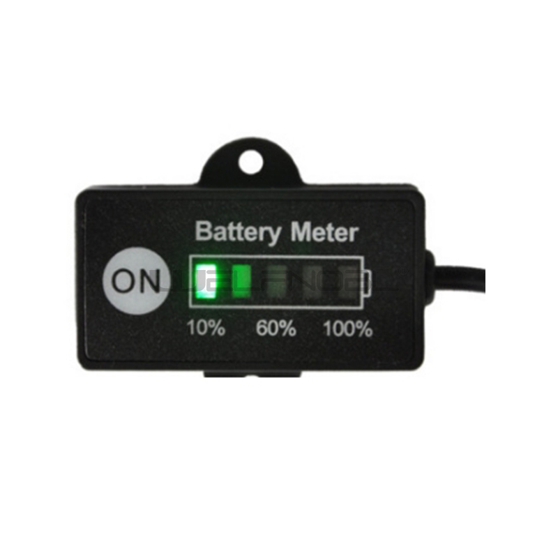 Mini 12V 24V LED Battery Indicator Gauge Meter