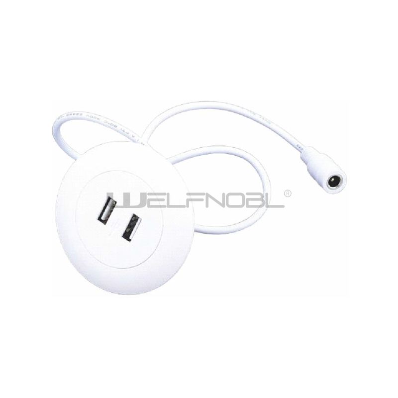 1A 2.1A embedded desktop socket mobile USB charger