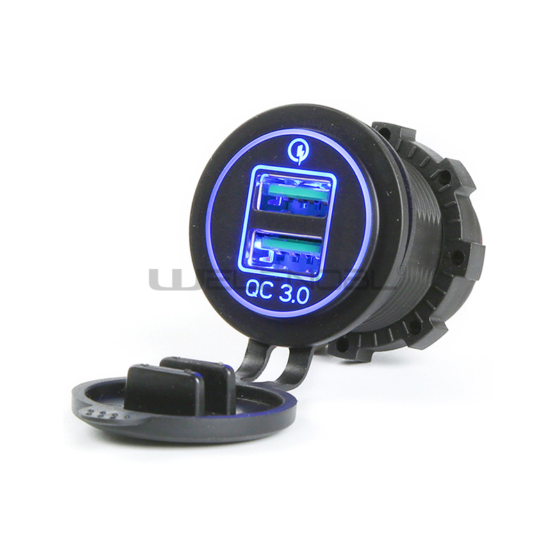qc3.0 IP65 ABS 12v fast charger