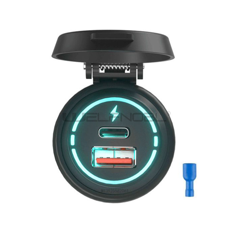 Type C USB Car Charger Socket QC 3.0 Quick Charger