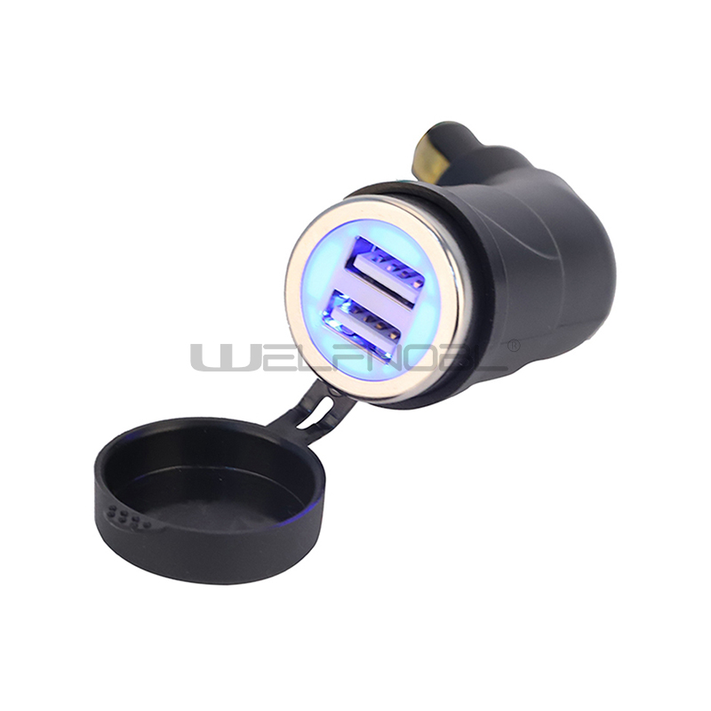 3.1A/3.3A Motorcycle Dual USB Charger